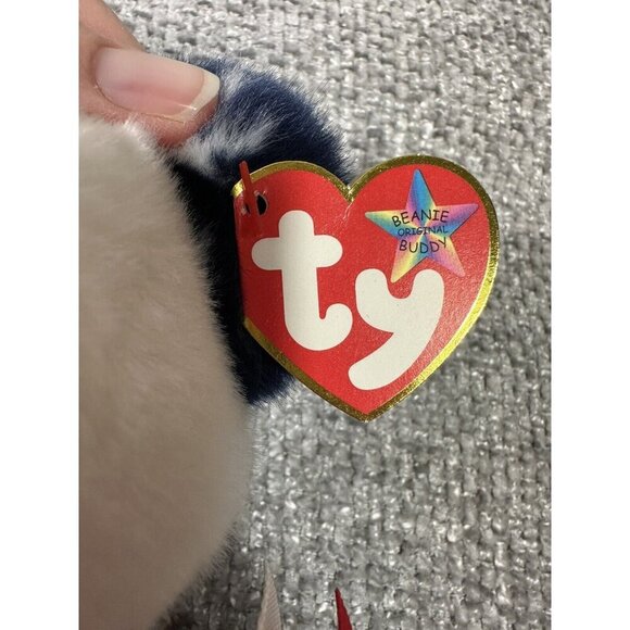 Ty Beanie Buddie Spangle Bear And Beanie Baby Glory Bear Lot USA Patriotic Plush - Picture 12 of 16